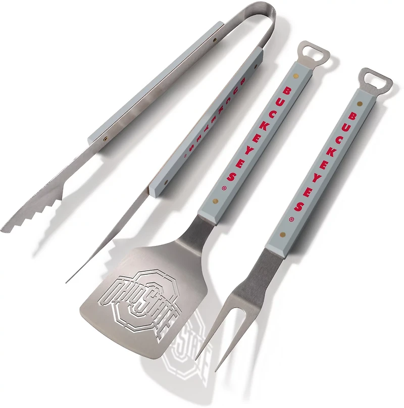 YouTheFan Ohio State University Spirit 3-Piece BBQ Set