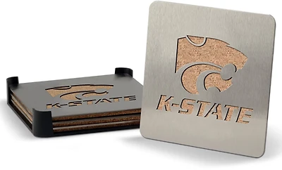 YouTheFan Kansas State University 4-Piece Coaster Set
