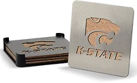 YouTheFan Kansas State University 4-Piece Coaster Set