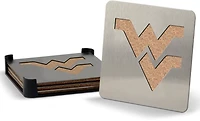 YouTheFan West Virginia University 4-Piece Coaster Set