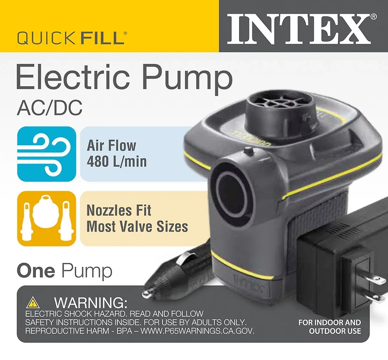 INTEX Quick-Fill AC/DC 17.0 CFM Electric Pump