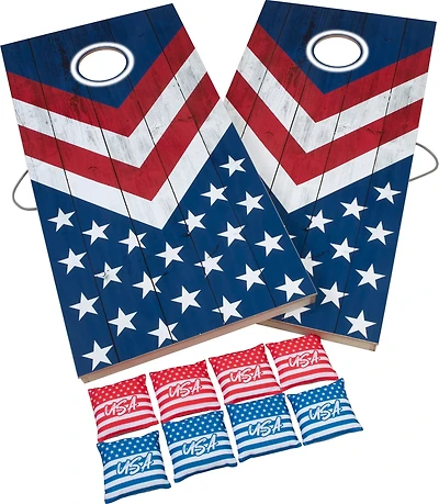 Triumph 2 ft x 4 ft Patriotic LED Cornhole Set