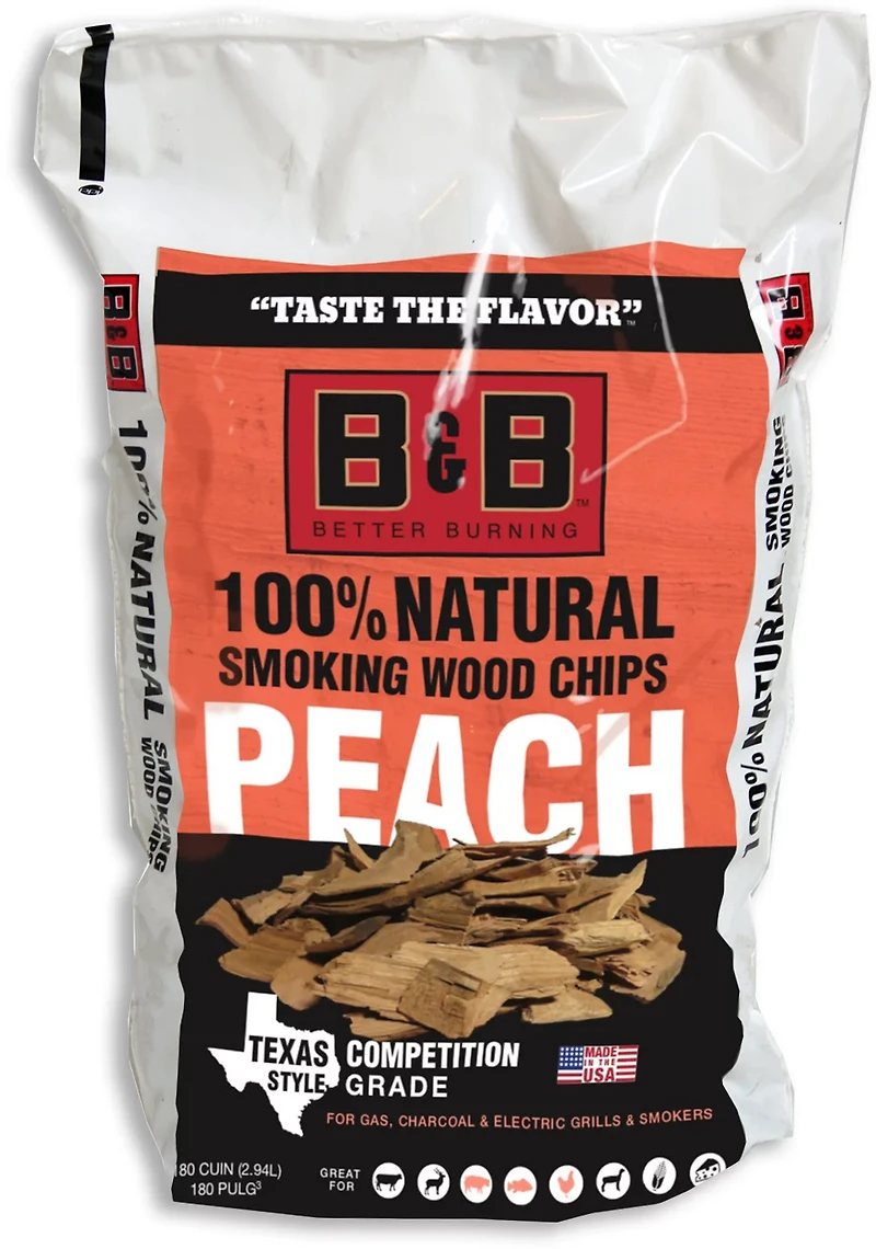 B&B Peach Smoking Wood Chips