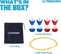 Triumph Light-Up LED Backyard Lawn Dart Set