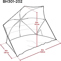 ShelterLogic RIO Surf Power Surfers Pop-Up Beach Shelter