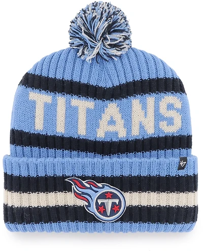 '47 Tennessee Titans Bering Cuff Knit Pom Hat