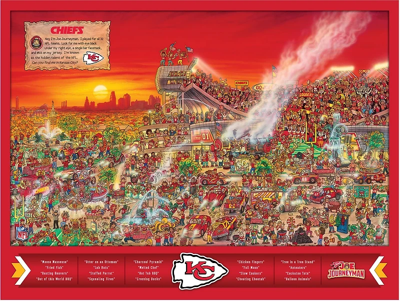 YouTheFan Kansas City Chiefs Joe Journeyman 500-Piece Puzzle