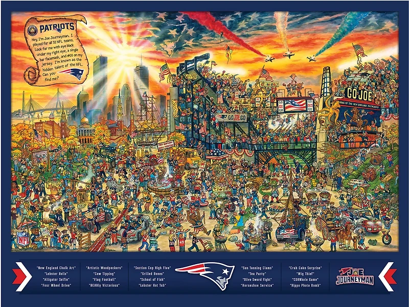 YouTheFan New England Patriots Joe Journeyman 500-Piece Puzzle