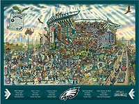 YouTheFan Philadelphia Eagles Joe Journeyman 500-Piece Puzzle