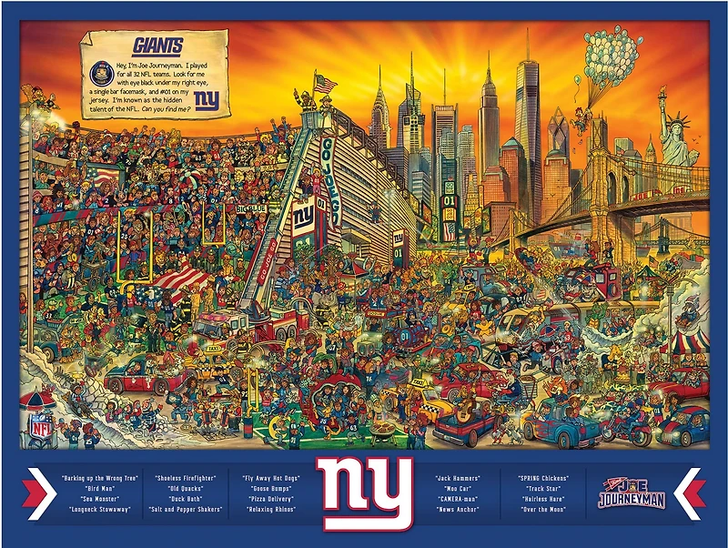 YouTheFan New York Giants Joe Journeyman 500-Piece Puzzle