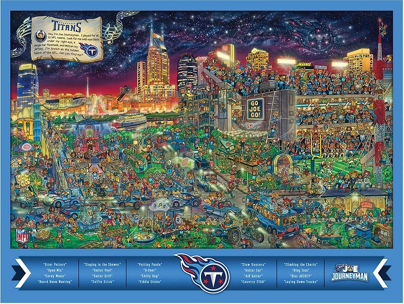 YouTheFan Tennessee Titans Journeyman Jigsaw Puzzle