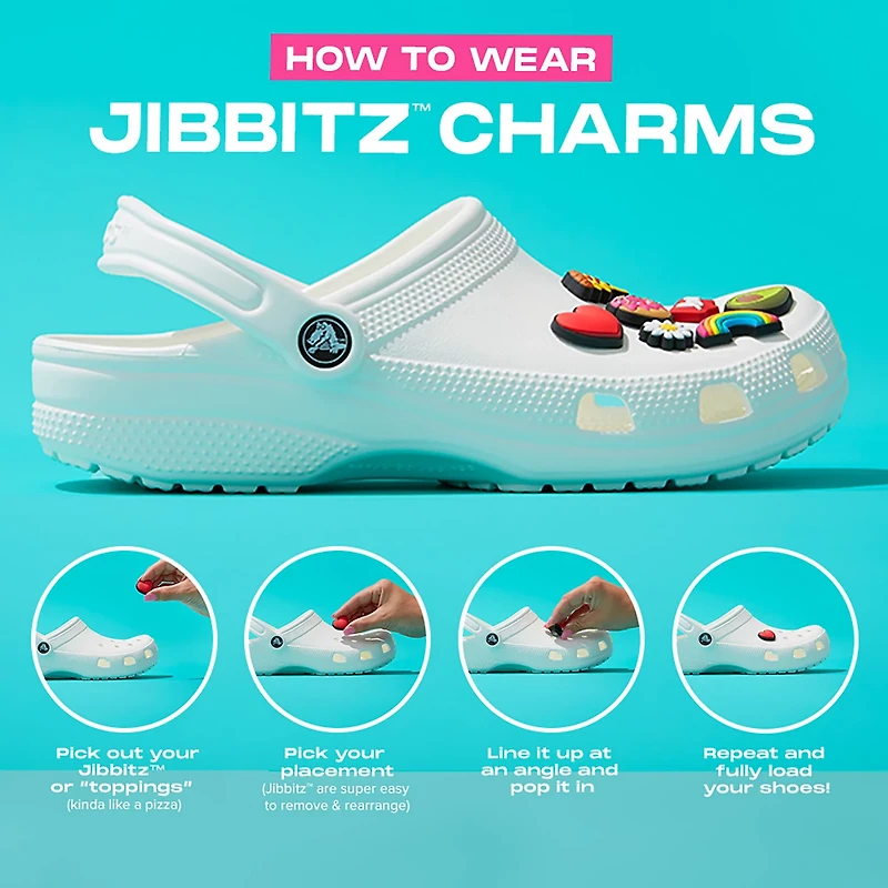 Crocs Jibbitz Peace, Love and Outdoors Charms 5-Pack