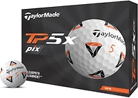 TaylorMade 2021 TP5x PIX Golf Balls 12-Pack