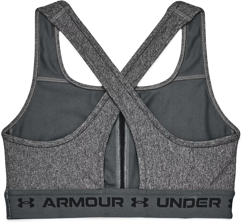 Under Armour Women's Crossback Heather Mid Sports Bra
