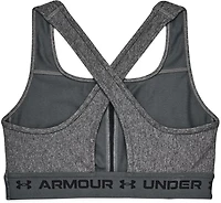 Under Armour Women's Crossback Heather Mid Sports Bra