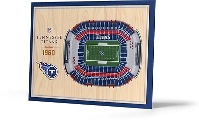YouTheFan Tennessee Titans 5-Layer Stadium Views 3-D Wall Art