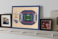 YouTheFan Tennessee Titans 5-Layer Stadium Views 3-D Wall Art