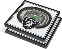YouTheFan Las Vegas Raiders 3D Stadium Views Coaster Set 2-Pack