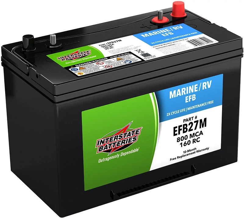 Interstate Batteries Group 27M Deep Cycle EFB Battery