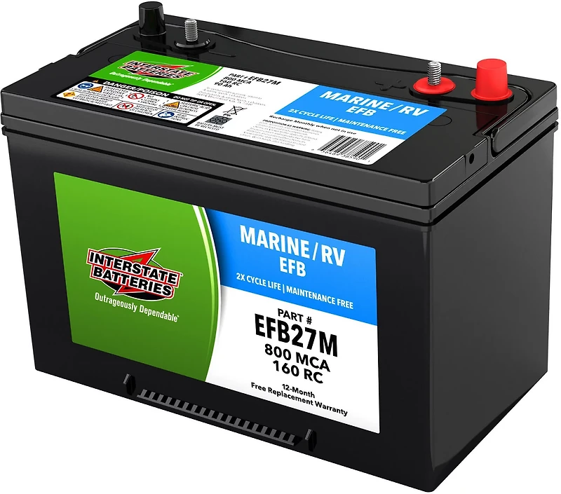 Interstate Batteries Group 27M Deep Cycle EFB Battery