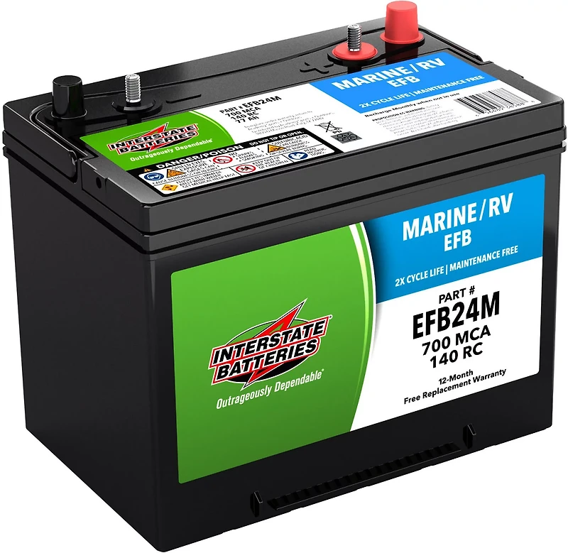 Interstate Batteries Deep Cycle Group 24 EFB Battery