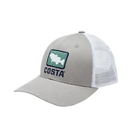 Costa Men’s Bass Waves Trucker Cap