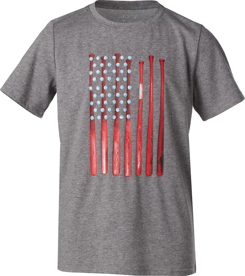 BCG Boys' Lifestyle America Baseball Bat Flag Cotton Short Sleeve T-shirt