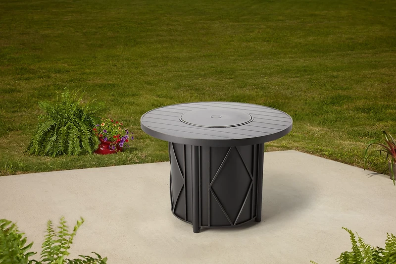 Mosaic Kingsland Round Top Gas Fire Pit