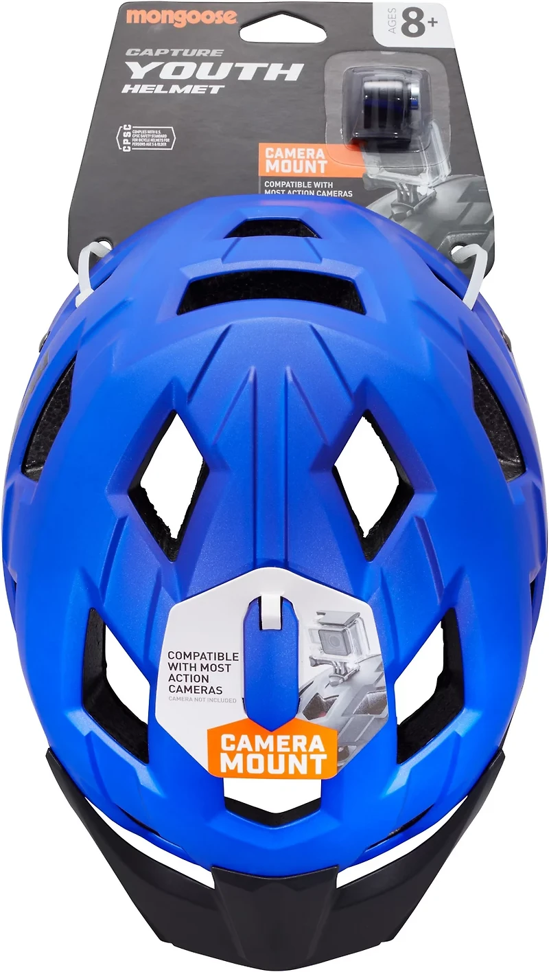 Mongoose Boys' Capture Bicycle Helmet