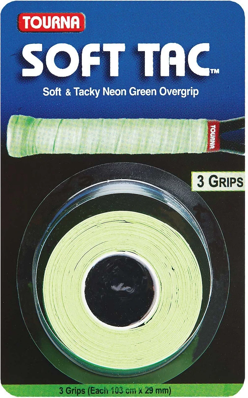 Tourna Soft Tac Tennis Overgrips 3-Pack
