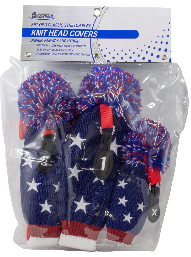 Players Gear Knit Headcovers 3-Pack