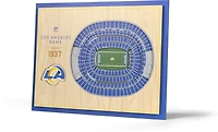 YouTheFan Los Angeles Rams 5-Layer Stadium Views 3-D Wall Art