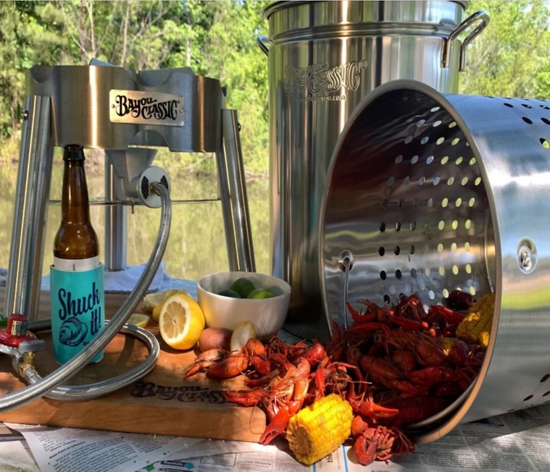 Bayou Classic 44 qt Stainless Cooker Kit