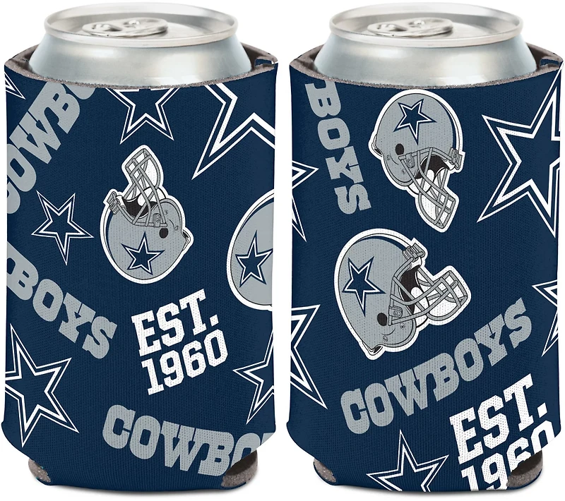 WinCraft Dallas Cowboys Scatter Print Can Coozie