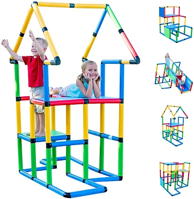 Funphix Create and Play Deluxe Construction Toy Set