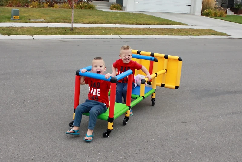 Funphix Create and Play Wheelies Buildable Play Structure Set with Wheels