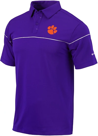 Columbia Sportswear Men's Clemson University OmniWick Breaker Polo Short Sleeve Shirt