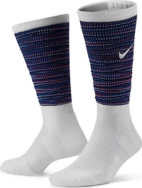 Nike Elite Basketball Pattern Arch Bands Support Crew Socks