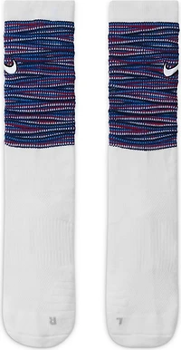 Nike Elite Basketball Pattern Arch Bands Support Crew Socks