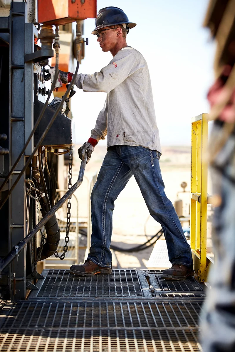 Ariat Men's M4 Ridgeline Glacier Flame-Resistant Boot Cut Work Jean