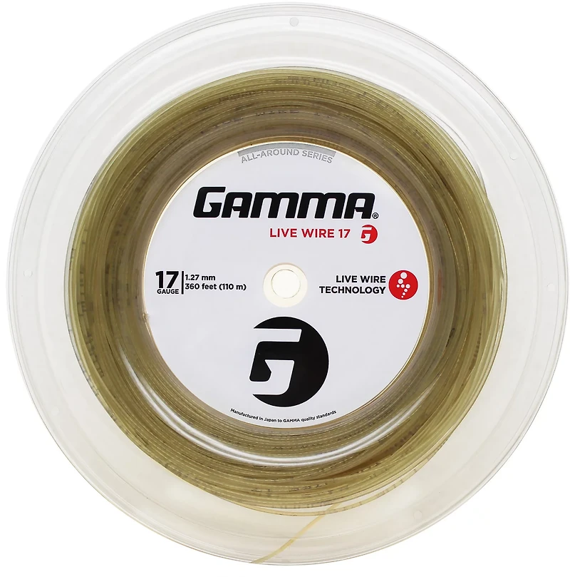 Gamma Live Wire 17 Gauge Tennis String Reel