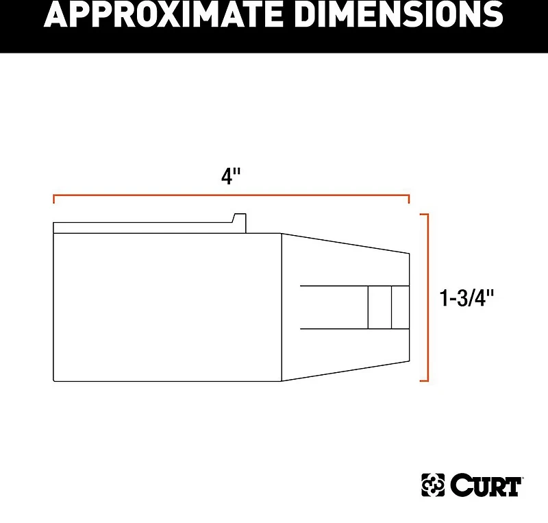 CURT 7-Way to 6-Way RV Style Flat Connector Adapter