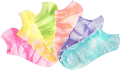 BCG Women's Tie-Dye No-Show Socks 6-Pack