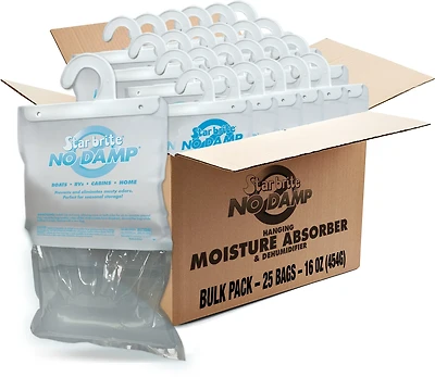 Star brite No Damp 16oz Hanging Moisture Absorber and Dehumidifier 25 Pack