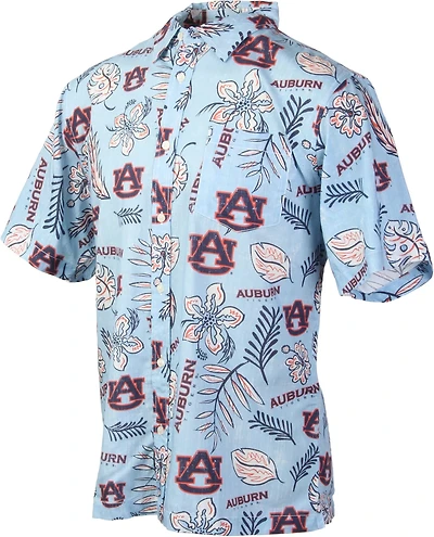 Wes and Willy Men's Auburn University Vintage Floral Button Down Shirt