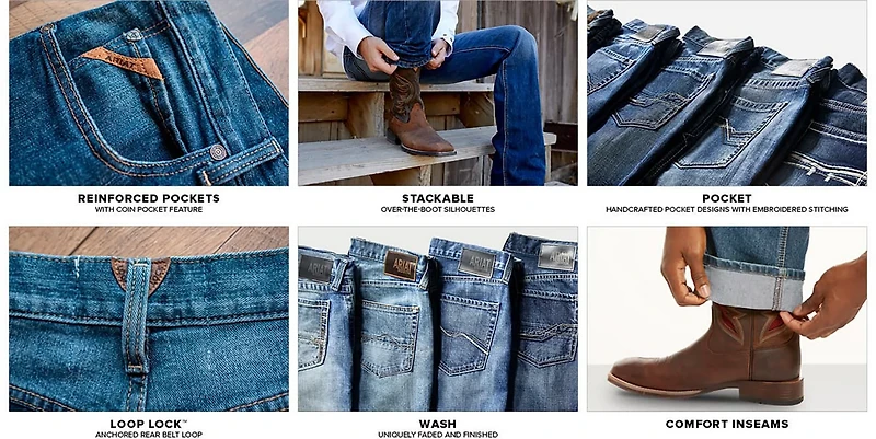 Ariat Men's M4 Low-Rise Coltrane Boot Cut Jeans