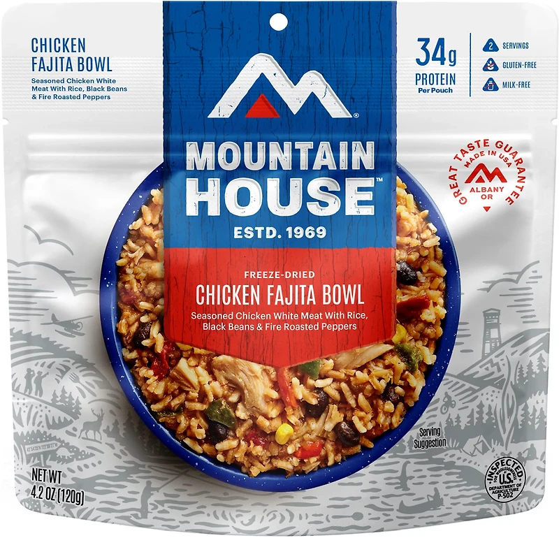 Mountain House Dry Chicken Fajita Bowl Pouch
