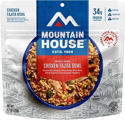 Mountain House Dry Chicken Fajita Bowl Pouch