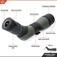 Athlon Optics Argos 20-60x85 45 Degree Spotting Scope