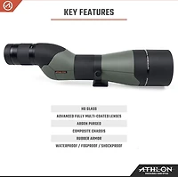 Athlon Optics Argos 20-60x85 Straight Angle Spotting Scope